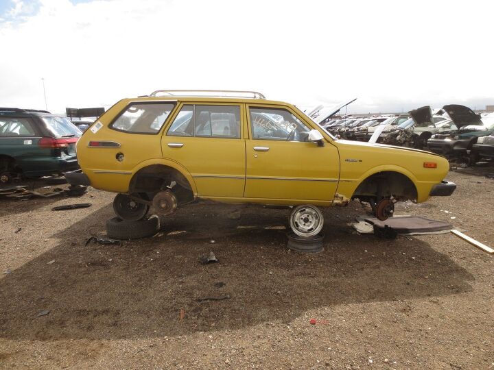 junkyard find 1978 toyota corolla wagon