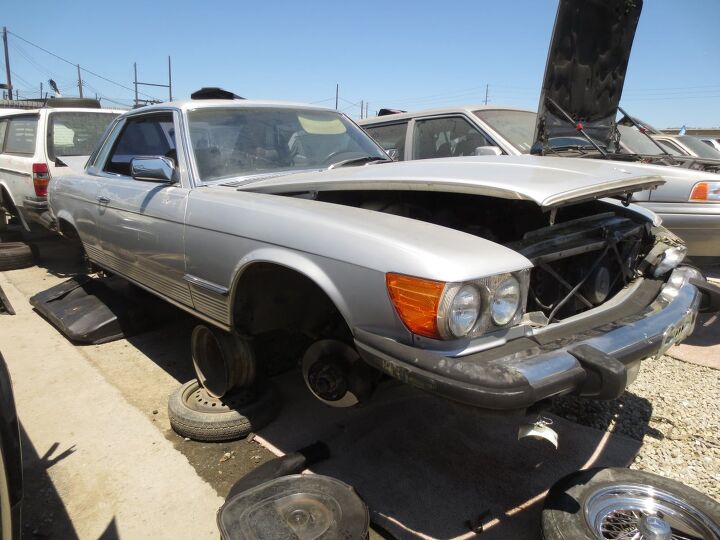 junkyard find 1977 mercedes benz 450slc