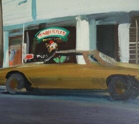 help me solve a 30 year old mystery what car is depicted in this taqueria painting