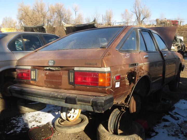 junkyard find 1981 datsun 510 liftback
