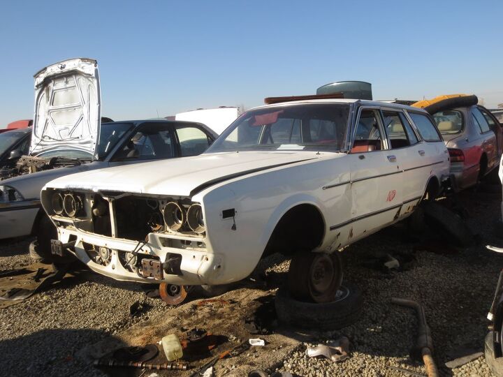 junkyard find 1977 datsun 810 station wagon