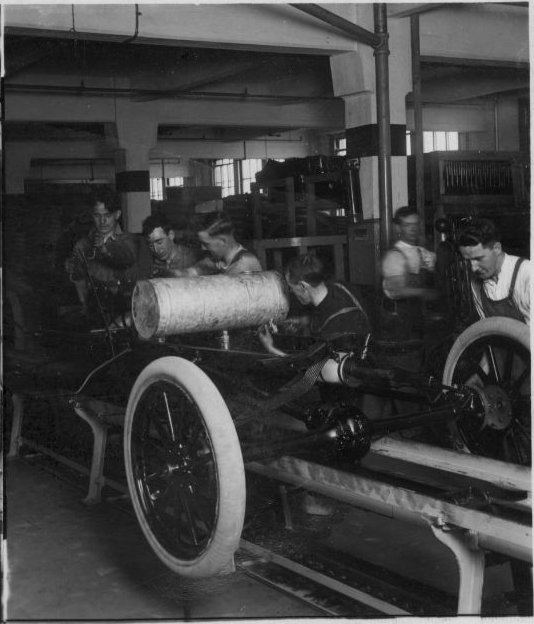 First Automobile Assembly Line