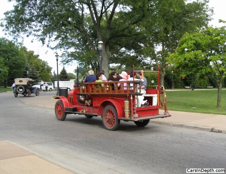 63rd annual old car festival at greenfield village vintage motorcars being driven as