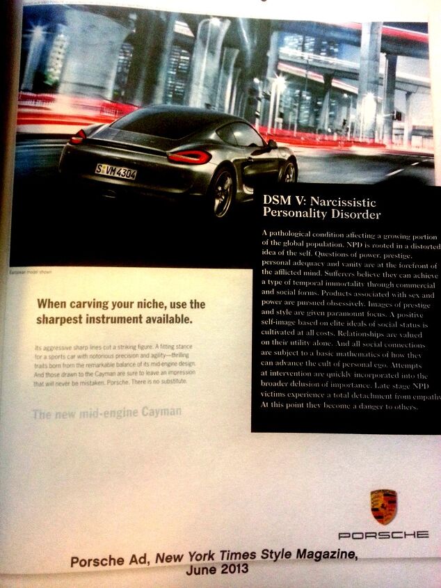 porsche makes the scene at adbusters linked to a mental illness
