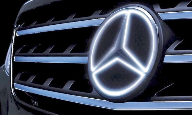 is that an illuminated mercedes logo or are you just happy to see me