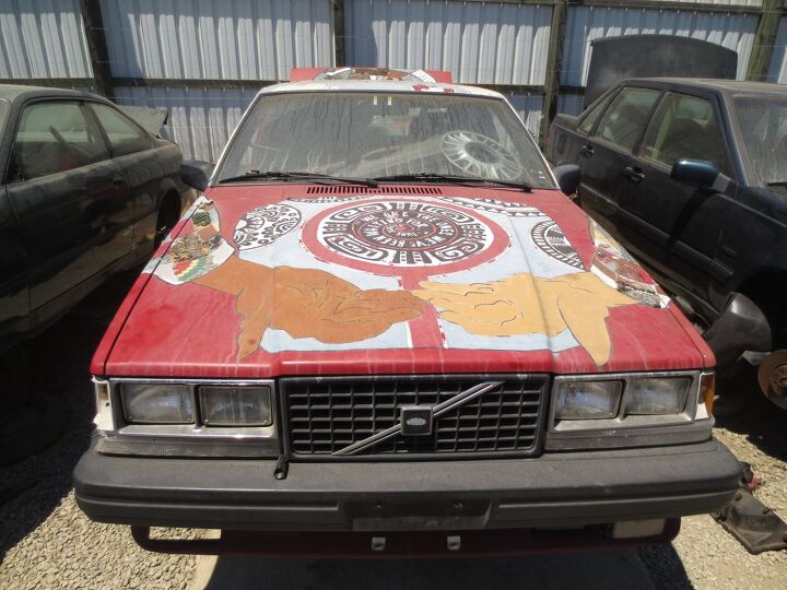 junkyard find 1987 volvo 740 turbo art car