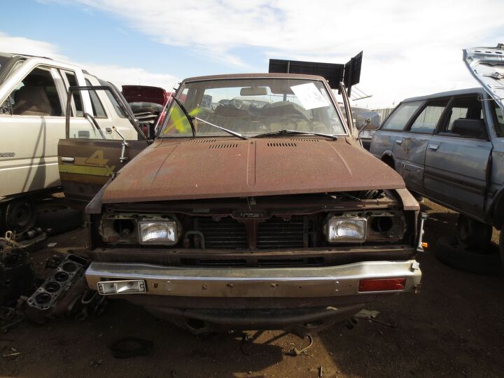 junkyard find 1980 datsun 720 king cab 4wd pickup