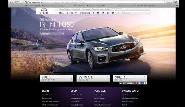 infiniti q50 revealed early by inattentive canadians