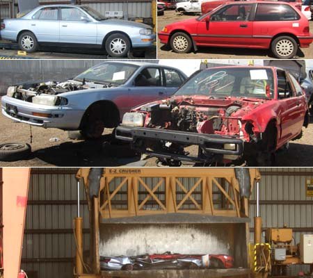 Auction To Crusher: 12 Weeks In the Lives of Two Cars At a Self-Service Wrecking Yard