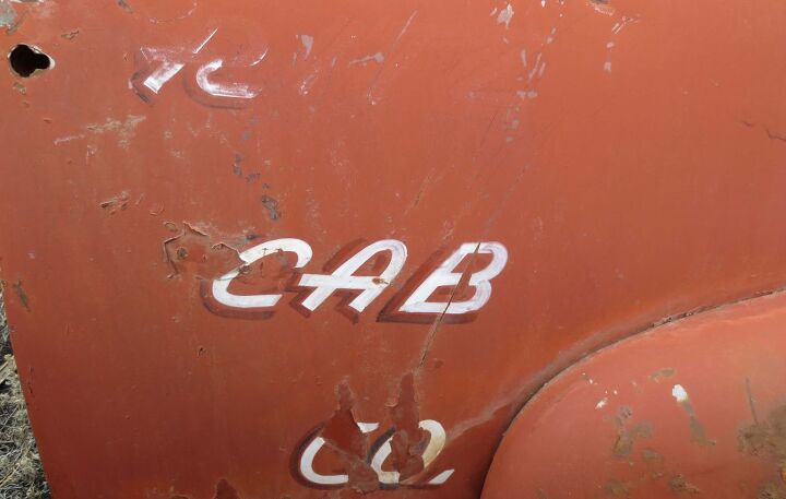junkyard find old truck door signs of colorado