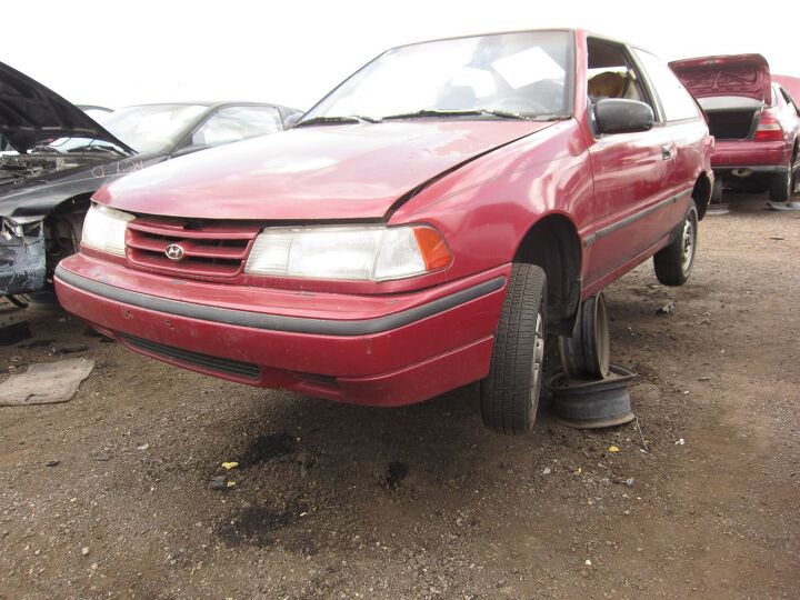 junkyard find 1993 hyundai excel