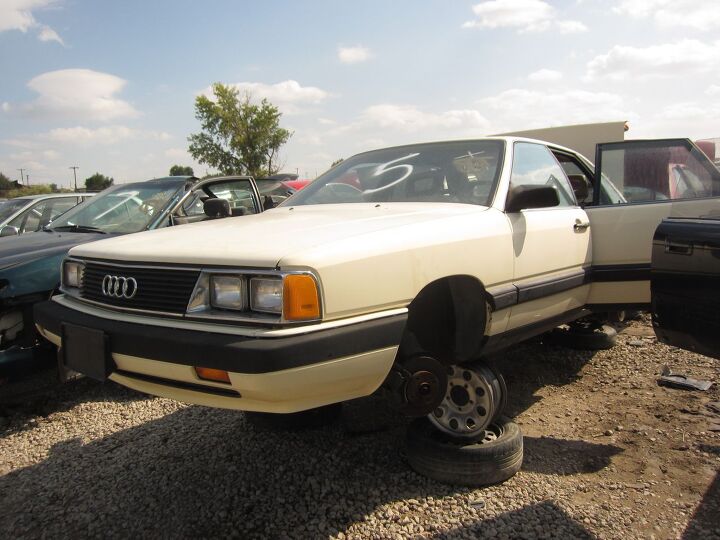 junkyard find 1984 audi 5000 s with voodoo incantantion to ward off unintended