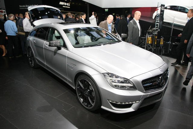 Mercedes CLS63 AMG Shooting Brake – How To Take Advantage Of Economies Of Scale: Paris 2012 Live Shots