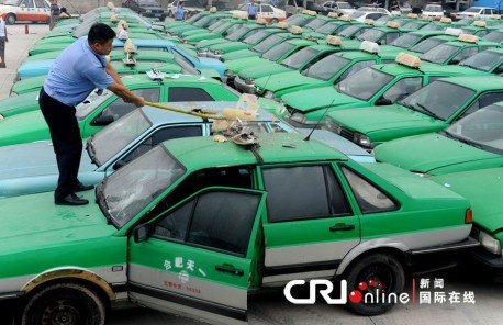 fake in china destruction of bogus taxi fleet ordered