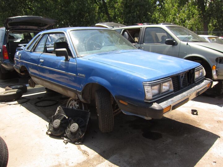 junkyard find 1982 subaru l coupe