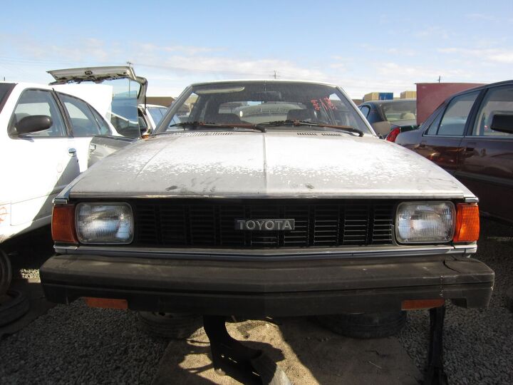 junkyard find 1981 toyota corolla liftback coupe