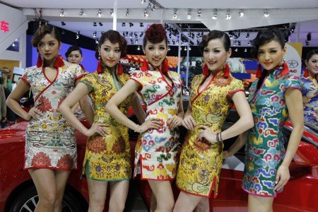 the strike girls strike product specialists of the 2012 beijing auto show can you