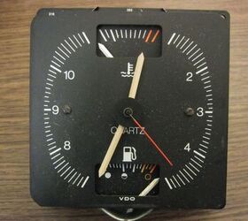 Name That Car Clock: VDO Analog With Fuel and Temperature Gauges