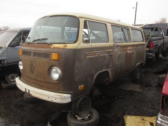 junkyard find 1978 volkswagen transporter