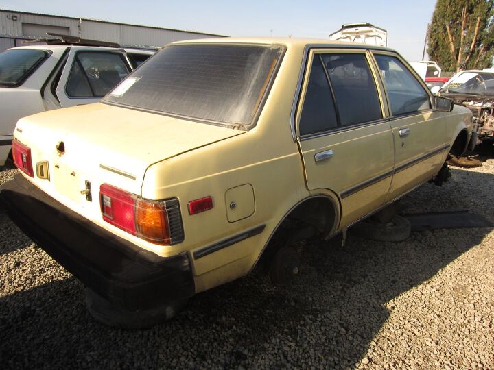 junkyard find 1983 nissan sentra sedan