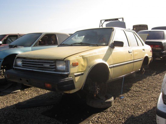 junkyard find 1983 nissan sentra sedan