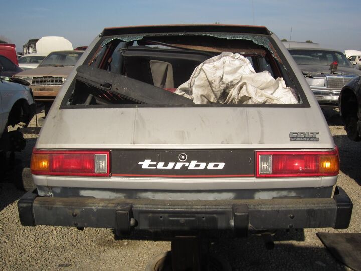 junkyard find 1984 plymouth colt gts turbo