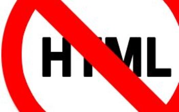 Housekeeping: Sorry, No More <>#%&&$&& HTML