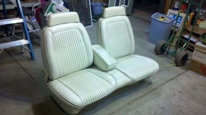 when you see a clean corinthian leather bench seat in the junkyard you buy it