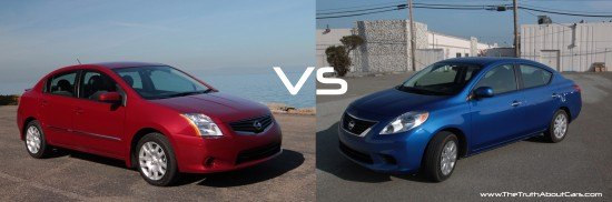 Review: 2012 Nissan Versa Vs 2012 Nissan Sentra