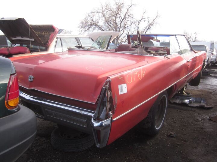 junkyard find 1970 cadillac coupe de ville convertible