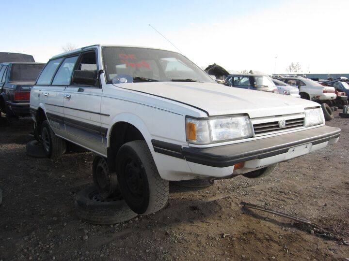 junkyard find 1987 subaru gl wagon