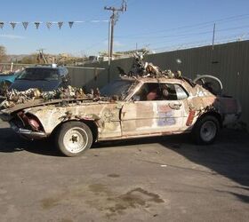 Once-Famous Mustang Art Car Falls On Hard Times, Faces Crusher