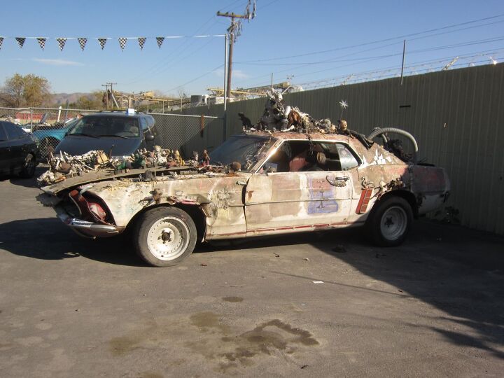 Once-Famous Mustang Art Car Falls On Hard Times, Faces Crusher