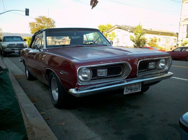 down on the alameda street 1967 plymouth barracuda convertible