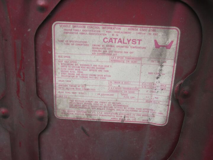 junkyard find 1980 honda civic 1500 gl