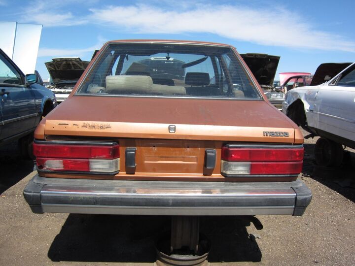 junkyard find 1981 mazda glc sedan