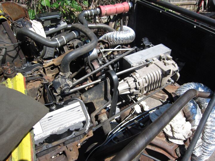 because 454 cubic inches just isn t enough amc marlin racer gets twin superchargers