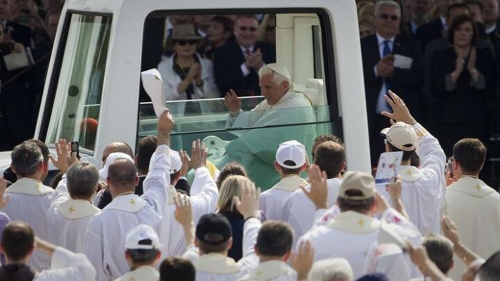 while the pope goes green mortals get gas