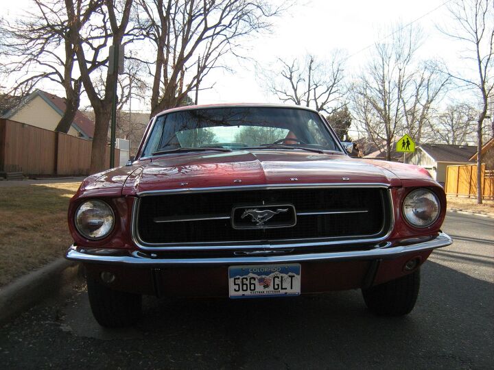 down on the mile high street 1967 ford mustang fastback