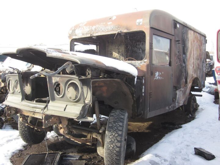 Junkyard Find: Toasted 1967 Jeep M725 Ambulance