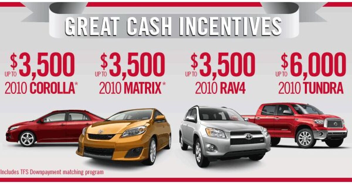 Car Incentives Mlm Detroit Leads Incentives, But Toyota Forecasts Volume-Buying Binge ...