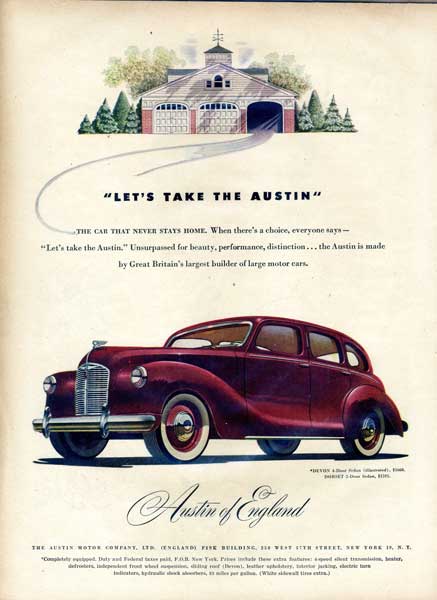 the handsome jenson built austin a40 sports and other colorful austins from the