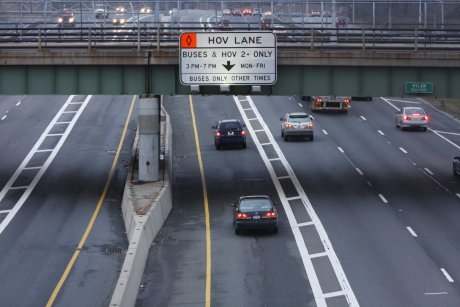 limited access hov lanes increase accidents