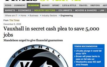 The Times of London: "Vauxhall in Secret Cash Plea to Save 5000 Jobs"