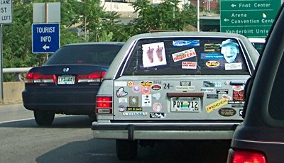question of the day what do you make of bumper stickers