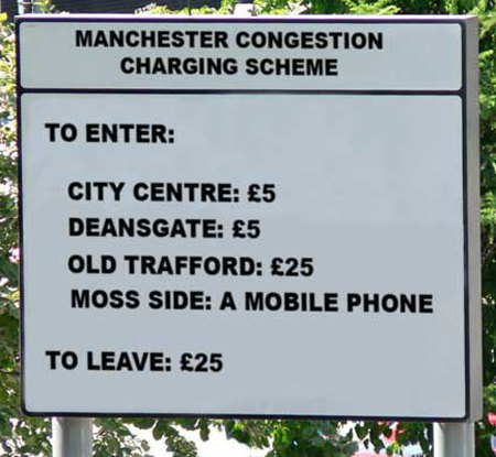 81 oppose manchester uk congestion charging scheme