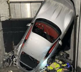 Ferrari Roma Tumbles Down Elevator Shaft at California Dealer