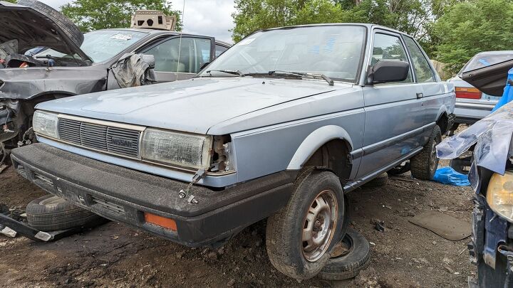 junkyard find 1987 nissan sentra xe 2 door sedan