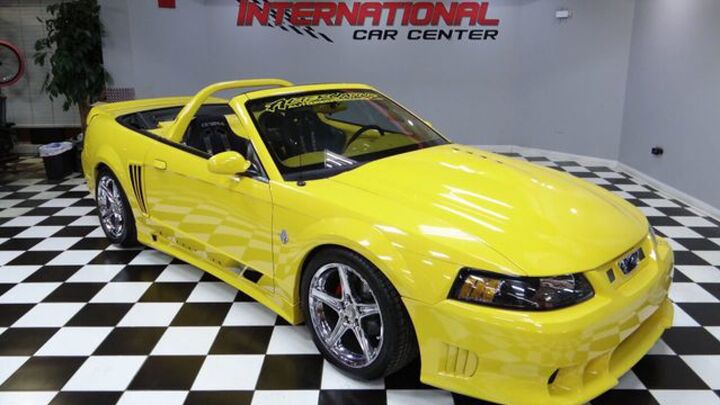 this mustang convertible looks fresh off the set of pimp my ride