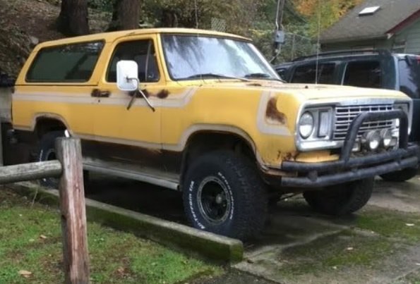 used car of the day 1978 dodge ram charger